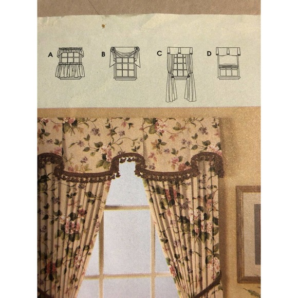 Simplicity Home Window Ware Window Treatment Valance Cafes - Picture 8 of 8